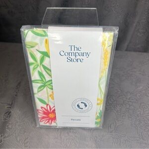 The Company Store Two King Size Floral Cotton Pillowcase